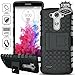 ElBolt LG G3 Vigor / G3 Mini / G3 Beat/ G3s D725 D722 Case - 3 in 1 Bundle Armor Grenade Stand Hard Gel Case -Black with Free Ultra-Sensitive Stylus Pen and Premium Screen Protector by ElBolt TM