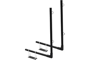 TonGass Upgraded Foldable RV Tote Tank Carrier Compatible with 15, 21, 28, and 36 Gallons Rhino Tote Tank, Universal Fit Mounts on 4" or 4.5" Square RV Bumpers - Includes Complete Hardware and Straps