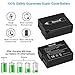 DMW-BLC12 DMW-BLC12E DMW-BLC12PP Asperx Battery (2 Pack) and Rapid USB Charger for Panasonic Lumix DMC-FZ200, DMC-FZ1000, DMC-G5, DMC-G6, DMC-G7, DMC-G85, DMC-GH2, DMC-GX8