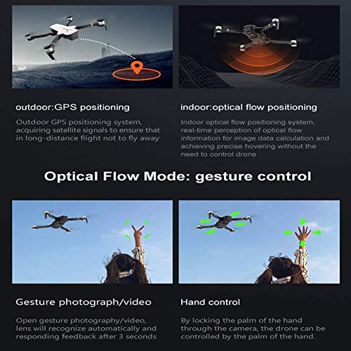 Drone Drohne Kamera 110 ° Weitwinkel 4k 90 ° Einstellbar WiFi FPV Live-Video Brushless Motor Headless Mode Höhenhilfe… – Bild 7