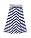 RuffleButts® Little Girls Maxi Skirt w/Stripes