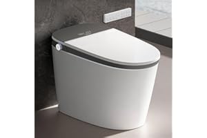 EPLO Smart Toilet Bidet with Auto Open Close,1000 Gram MaP Flush Score,Foam Dispenser, ADA Comfort Height, Blackout Flush,Aut
