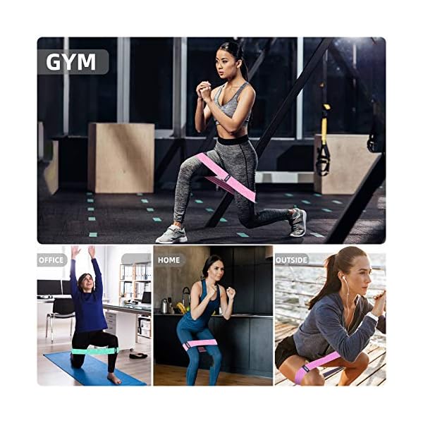 Resistance-Bands-Set-WomenMen-Fabric-Exercise-Booty-Bands-for-Legs-Butt-Non-Slip-Elastic-Fitness-Workout-Bands-for-Home-GymSquatsGluteHipPilates-and-Yoga-Training Resistance Bands Set Women/Men, Fabric Exercise Booty Bands for Legs & Butt, Non-Slip Elastic Fitness Workout Bands for…