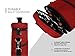 opux 2 Bottle Wine Carrier Tote, Insulated Leakproof Wine Cooler Bag, Wine Travel Bag for Picnic BYOB Beach, Portable Wine Bottle Carrying Case, Gift for Wine Lover Women Men Christmas, Red