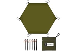 HipierFx 10.5x9.5ft Tent Footprint Waterproof Camping Tarp Ultralight Mat Under Tent Moisture-Proof Ground Sheet Mat
