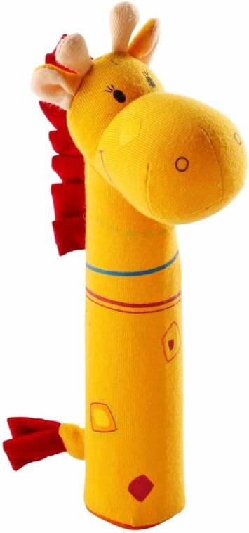 Lillputiens Giraffe Squeaker Rattle for Ages Birth and Up