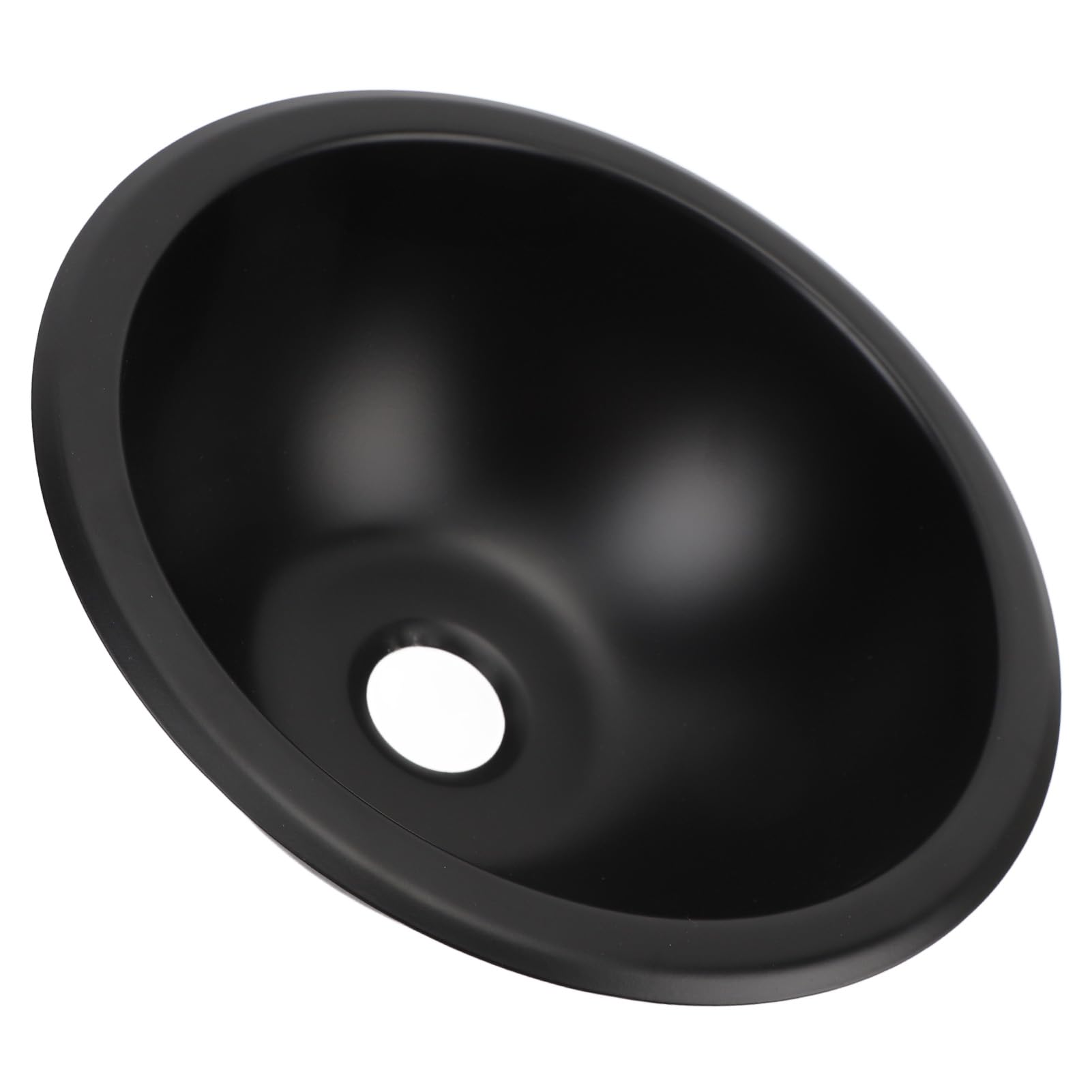 RV 9 X 4in 304 Stainless Steel Oval Sin, Single RV Kitchen Sink Sink Single Bowl Sink, Round Stainless Steel Kitchen Sink for Yard Office 40mm Drain Port Hand Wash Basin