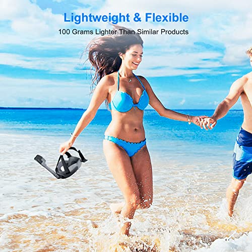 lynker Maschera Subacquea, Maschera Snorkeling con Visuale Panoramica 180° Design Pieno Facciale, Compatibile con Videocamere Sportive Maschera Anti-Appannamento Impermeabile Anti-Perdite per Adulti