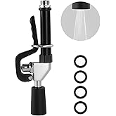 Pre Rinse Sprayer Commercial Sink Sprayer Head, Low Lead Spray Valve Dish Sprayer Nozzle with Ergonomic Handle, High Pressure Brass Faucet Parts for Commercial Kitchen faucet, Chrome Finished