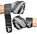 Achieve Fit Weightlifting Gloves - Leather Palm for Fitness savvy Men & Women, Firm Control & Comfort for Weight Lifting, Powerlifting, Crossfit Training (Pair) (Gray, XL, with Wrist Wraps)