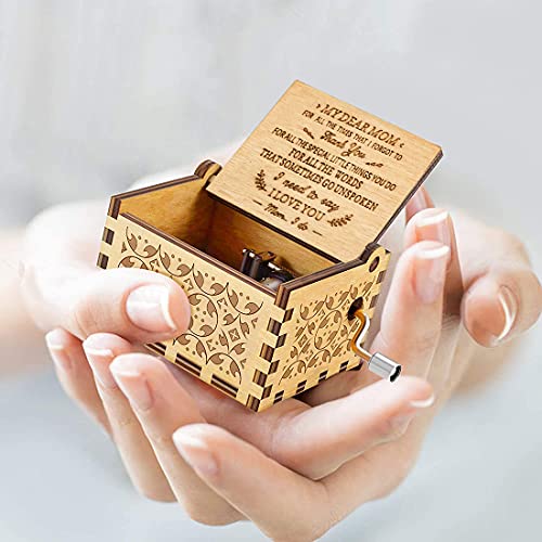 Hefonti Music Box for Mom Gift to Mom from Daughter Son Birthday Anniversary Thanksgiving Play You are My Sunshine