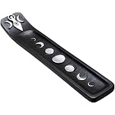 Pacific Giftware Triple Goddess Incense Burner Mystical Resin Holder with Crescent Moon and Lunar Phases Design Ideal for Aromatherapy and Home Decor 8.98