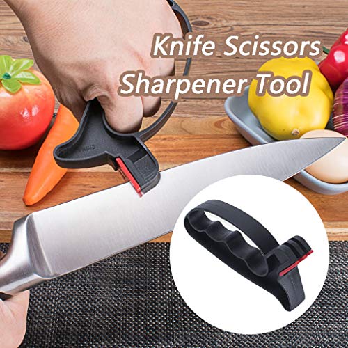 Ranoff 2 in 1 Handy Professional Handheld Scissors Sharpener Tool (Black)