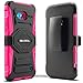 Lumia 640 Case, Evocel [New Generation Series] Belt Clip Holster, Kickstand, & Dual Layer for Microsoft Lumia 640, Pink (EVO-NK640-XX05)
