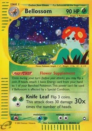 PokemonBellossom (H5/32) - Aquapolis - Holo