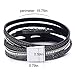 17mile Multi-Layer Leather Bracelet - Braided Wrap Cuff Bangle - with Alloy Magnetic Clasp Handmade Jewelry for Women,Girl Gift