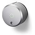August Home Silver Smart Lock Pro, 3rd Generation-Dark Gray, Apple Home Kit Compatible and Z-Wave Plus Enabled