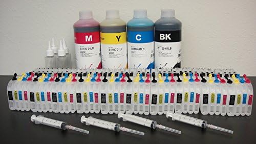 4000ml Inktec™ for brother LC101 LC103 LC105 LC107 Premium Dye ink with 10 sets of Ekuten™ empty CISS for MFC-J245 MFC-J4710DW MFC-J285DW MFC-J475DW MFC-J4310DW MFC-J650DW MFC-J4410DW MFC-J6520DW MFC-J450DW MFC-J6720DW MFC-J4510DW MFC-J6920DW MFC-J4610DW MFC-J870DW MFC-J470DWMFC-J875DW