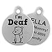 If It Barks - Engraved Pet ID Tags for Dogs - Personalized Stainless Steel Identification Tags - Custom Name Tag Attachment - Made in USA, I'm Deaf