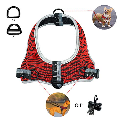 Didog Stepin Dog Harness,No Pull Dog Harness with Soft Breathable Air