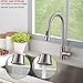 KINGO HOME Commercial High Arch Stainless Steel Single Lever Brushed Nickel Pull Down Sprayer Kitchen Faucet, Kitchen Sink Faucet with Dual Function Spout Sprayer