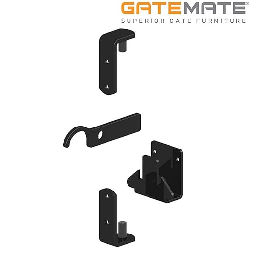Gatemate Wrought Iron Gate Hinges Fixing Kit Galvanised And Powder