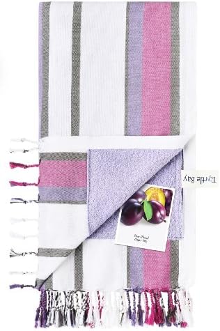 Turtle Bay - Beach Towel / Sarong - Kikoy Towel Portofino - Color : Deep Purple - Size : 95 x 170 cms