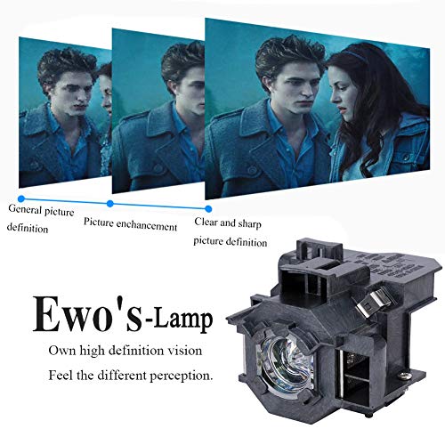 EWO'S ELP41 Replacement Projector Lamp for ELPLP41/V13H010L41 Epson Powerlite Home Cinema 700 77C 78 S5 S6 W6 EMP-260 77C S5 S52 X5 X52 X6 EX21 EX30 EX50 EX70 H283A H284A Lamp Bulb Replacement - Thumbnail 3