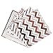 Rose Gold Cocktail Napkins 100 pack - Decorative Rose Gold Napkins In 4 Assorted Rose Gold Foil Designs. 5 x 5 inches folded - Bonus Party Printables Ebook included