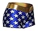 Dilly Duds Blue and White Stars with a Gold Waist. Perfect for Cosplay. (Adult Large)