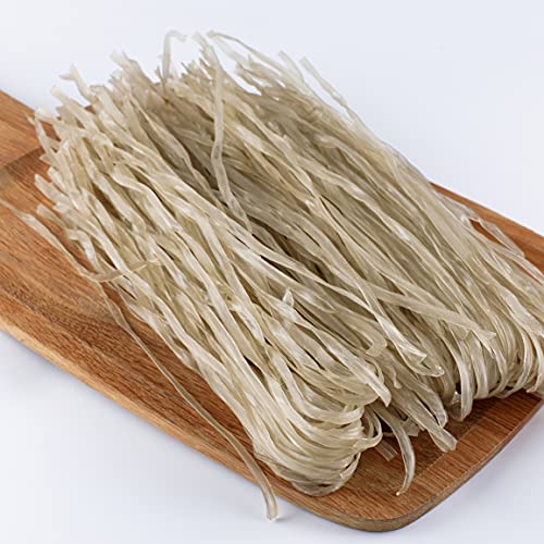 SUNGIVEN Sweet Potato Glass Noodles Fettuccine, Korean Vermicelli Pasta