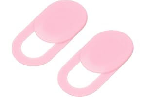MECCANIXITY Webcam Cover, Ultra-Thin Web Camera Slide Cover Sliding Camera Blocker Pink for Laptop, PC, Computer, Phone Pack 