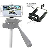 Universal Smartphone Tripod Adapter Holder for Apple iPhone 6s Plus 6 SE Samsung Galaxy S6 S7 EDGE Note LG G5 Mount Clip Holder with 1/4-20 Connector *Improve and Make Better Selfie Videos Pictures*