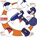 Polycomo Mini Hot Glue Gun with Refill Sticks - Craft Supply Kit with Auto Shutoff Kid Safe High Temp Pen, 32 Eco Friendly Hot Glue Sticks - Crafting, Decorating DIY Repair Gluing Tool