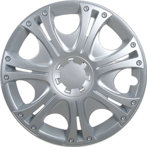 Albrecht 09065 Aruba Matte Silver 15" Wheel Cover, (Set of 4)