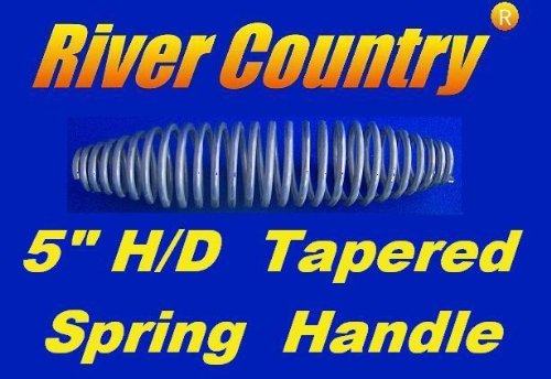 River Country Heavy Duty 5" Spring Handle for BBQ Grills, Smokers, Wood Stoves