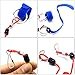 SAMSFX 2pcs x Kayak Canoe Safety Coiled Paddle Leash Fishing Rod Holder Accessory Leash