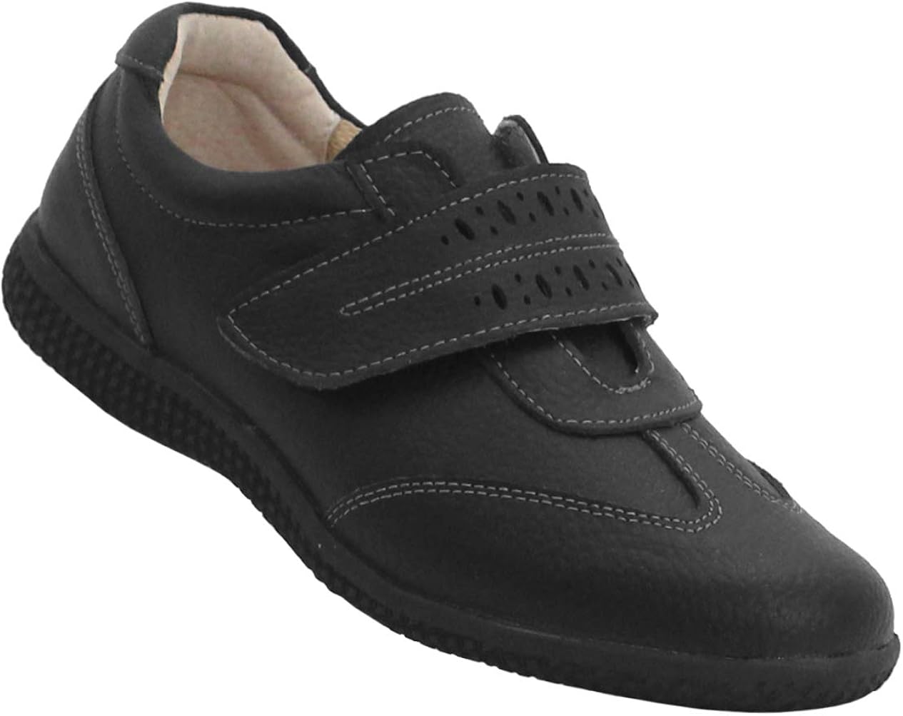 Boulevard Womens Ladies Black Leather Wide Fitting EEE Boulevard Womens Ladies Black Leather Wide Fitting EEE