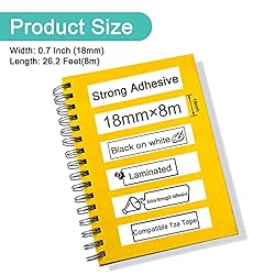 NineLeaf 2 Pack Compatible for Brother P-Touch