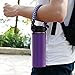 QeeLink Handle for Hydro Flask - Security Design - Wide Mouth Water Bottles Carrier - Includes Paracord Survival Strap with Compass Fire Starter Whistle (Purple)