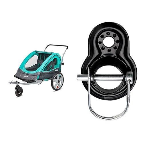 Instep Quick-N-EZ Double Tow Behind Bike Trailer, Converts to