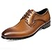 Mens Dress Shoes Brown Oxford Formal Shoes for Men