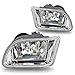 Premium 2pc Fog Lights Fit 03-04 Honda Odyssey OEM Fog Lights - Clear Lens (Wiring Kit Included) - Light bulb type H1 12V 55W. (1 Pair includes both Driver & Passenger Sides.)