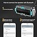 BlitzWolf Portable Bluetooth Speakers Waterproof 10W 2000mAh IPX5 Water-resistant Hands Free Wireless 8+ hours MP3 Music Player for Home Shower and Outdoor Activity Blue