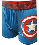Marvel Comics Captain America Storm Shield Boxer Brief for men (Large)