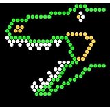 Lite Brite Refill: Dinosaurs (7x7 SQUARE) - NOT FOR NEW LITE BRITES - For pre-2013 Lite Brites ONLY
