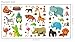 DEKOSH Jungle Animal Wall Decal Pack of Colorful Stickers for Baby Nursery Playroom - Peel & Stick Unisex Safari Theme Kids Wall Decals