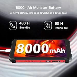 OUKITEL WP5 Pro Rugged Smartphone, Batteria 8000mAh, Display 5.5'', Quad-core 4GB +64GB Android 10.0 Telefono da Lavoro… - immagine 6