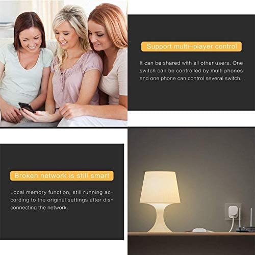 Cloverclover WiFi Smart Switch Temporizador universal para la aplicacin Smart Life Alexa Google Home