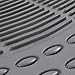 BDK All Weather Black Vinyl Non-slip Trimmable Truck SUV Van Floor Mats 4 pcs - GRAY